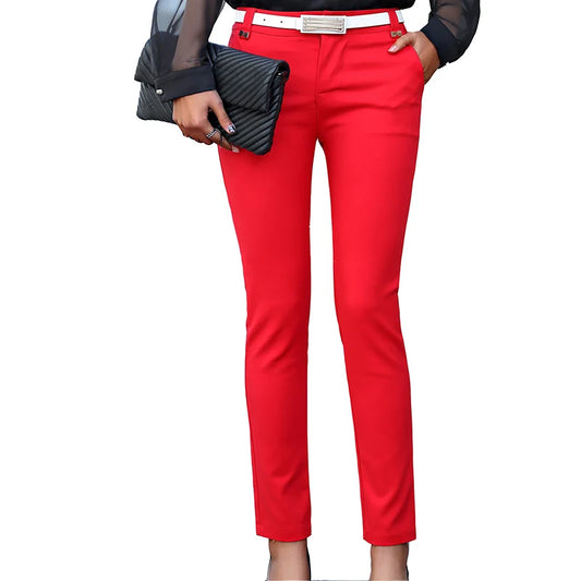 High-Waist Pencil Trousers for Office Wear | Sophisticata™