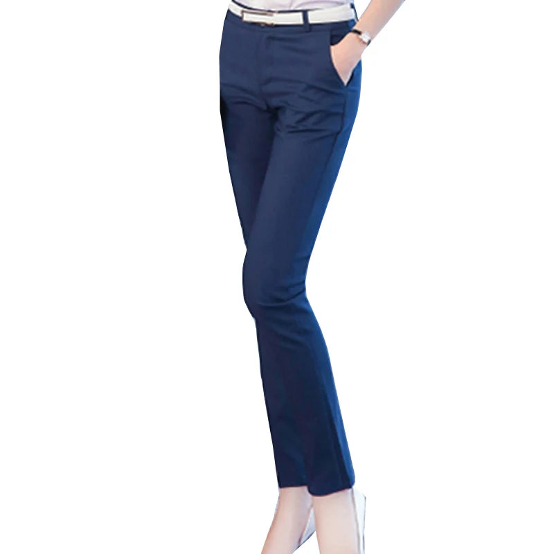 Pantalones tubo de cintura alta para la oficina | Sophisticata™