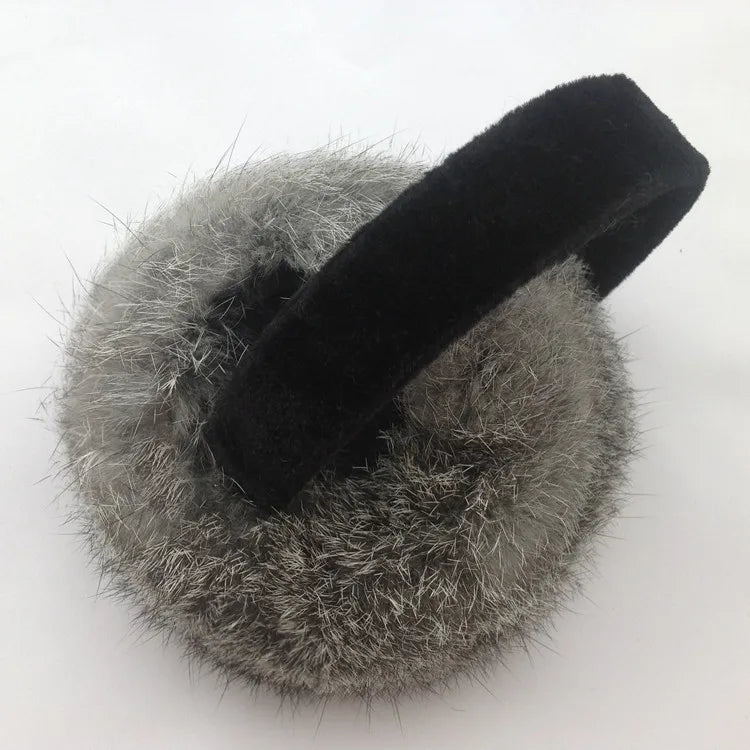 Real Fur Unisex Winter Earmuffs