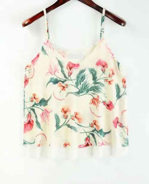 Tank Top Women Chiffon Blouses New Summer Sleeveless Shirt