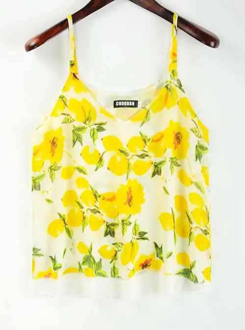 Tank Top Women Chiffon Blouses New Summer Sleeveless Shirt