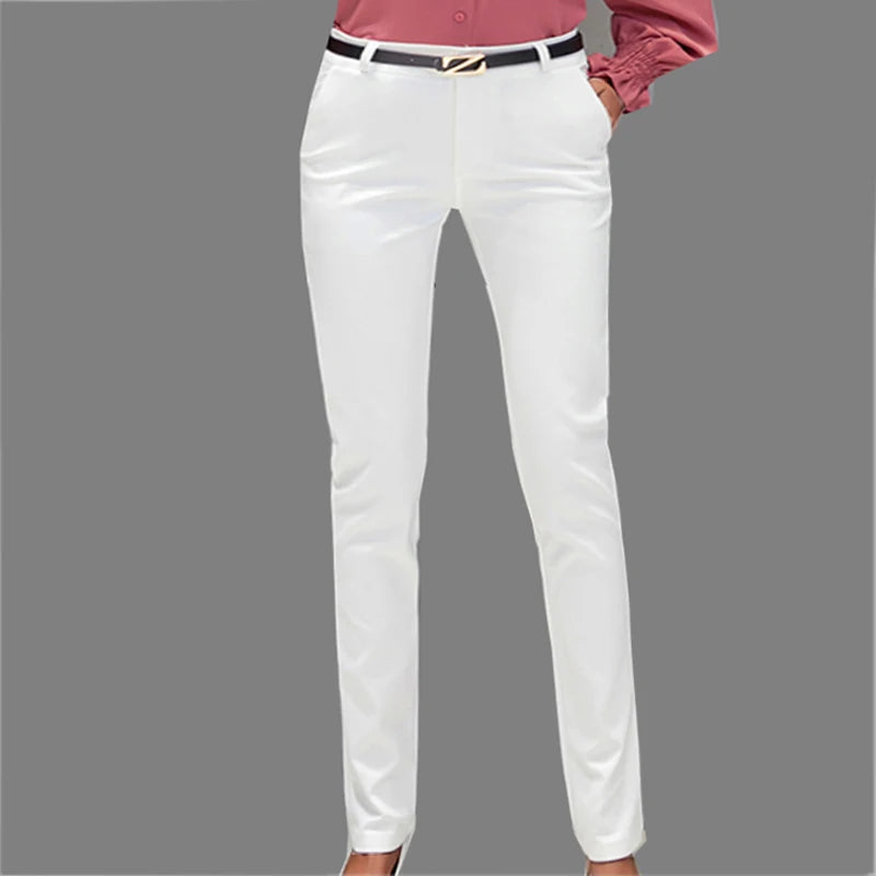 Pantalones tubo de cintura alta para la oficina | Sophisticata™