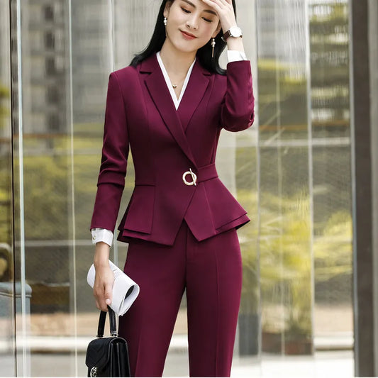 Sophisticata™ Tailored Blazer and Trousers Set
