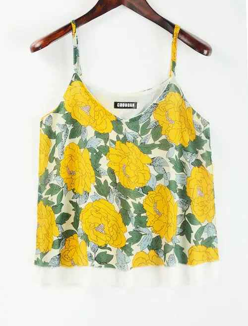 Tank Top Women Chiffon Blouses New Summer Sleeveless Shirt