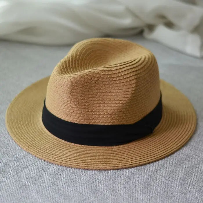 Foldable Panama Straw Sun Hat