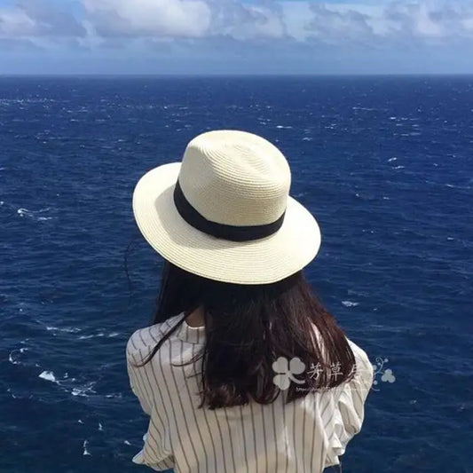 Foldable Panama Straw Sun Hat