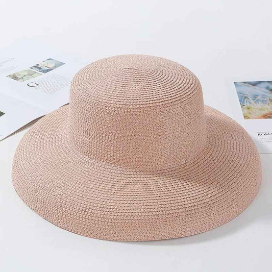 Summer Sun Hats Ladies Solid Plain Elegant Wide Brim Hat