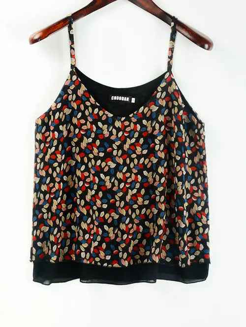 Tank Top Women Chiffon Blouses New Summer Sleeveless Shirt