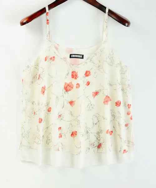 Tank Top Women Chiffon Blouses New Summer Sleeveless Shirt