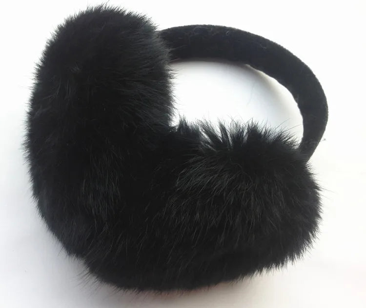 Real Fur Unisex Winter Earmuffs