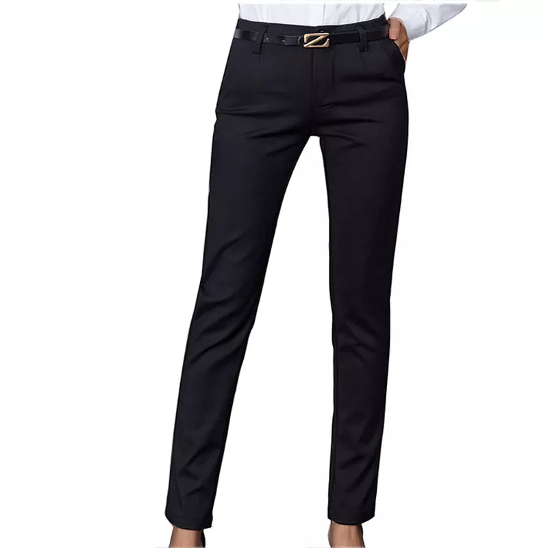 Pantalones tubo de cintura alta para la oficina | Sophisticata™