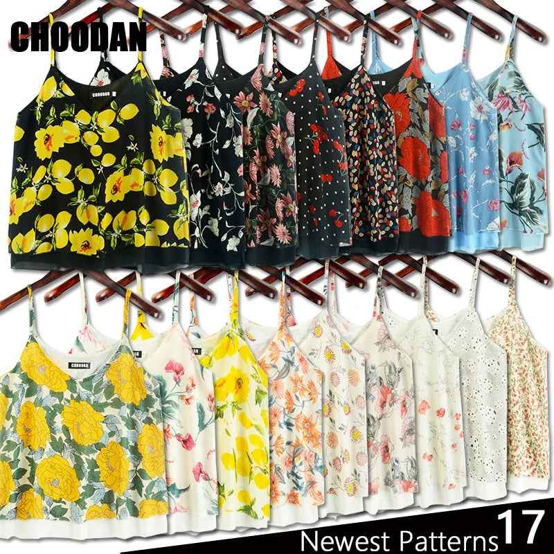 Tank Top Women Chiffon Blouses New Summer Sleeveless Shirt
