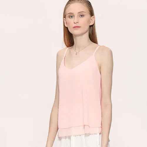 Tank Top Women Chiffon Blouses New Summer Sleeveless Shirt