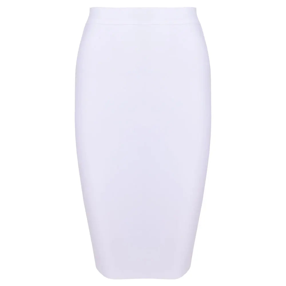 Bandage Skirts Women Knee Length Elastic Bodycon Office Skirt