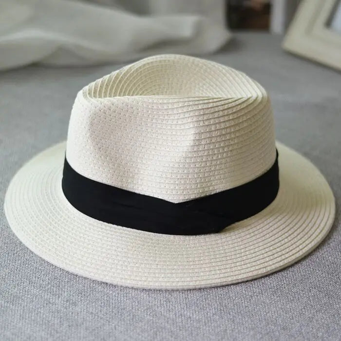 Foldable Panama Straw Sun Hat