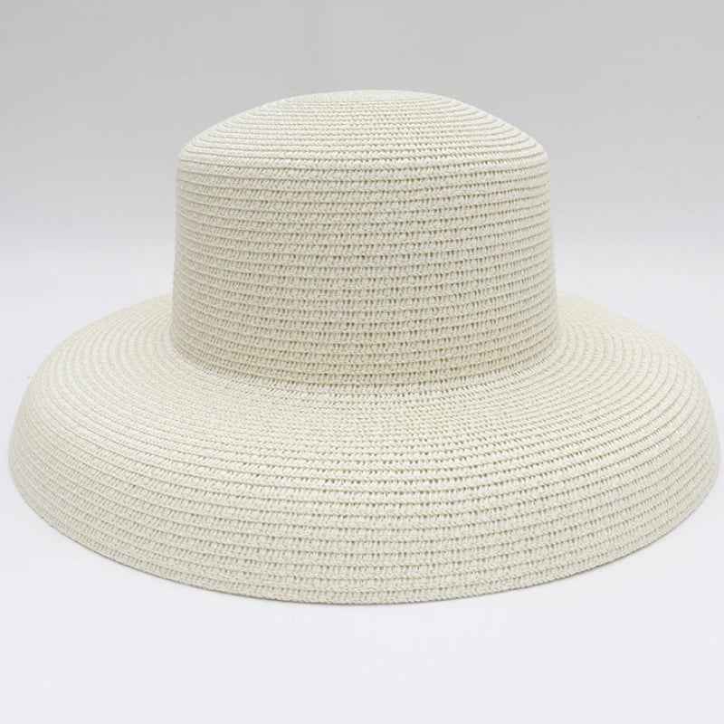 Summer Sun Hats Ladies Solid Plain Elegant Wide Brim Hat