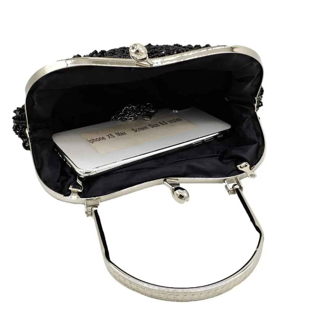 Beaded Frame Evening Purse