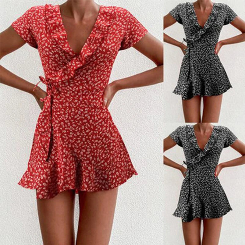 Floral A-Line Ruffle Dress | The Sophisticated Shoppers