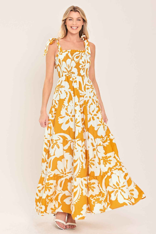 TROPICALLY YOURS WOVEN MAXI DRESS