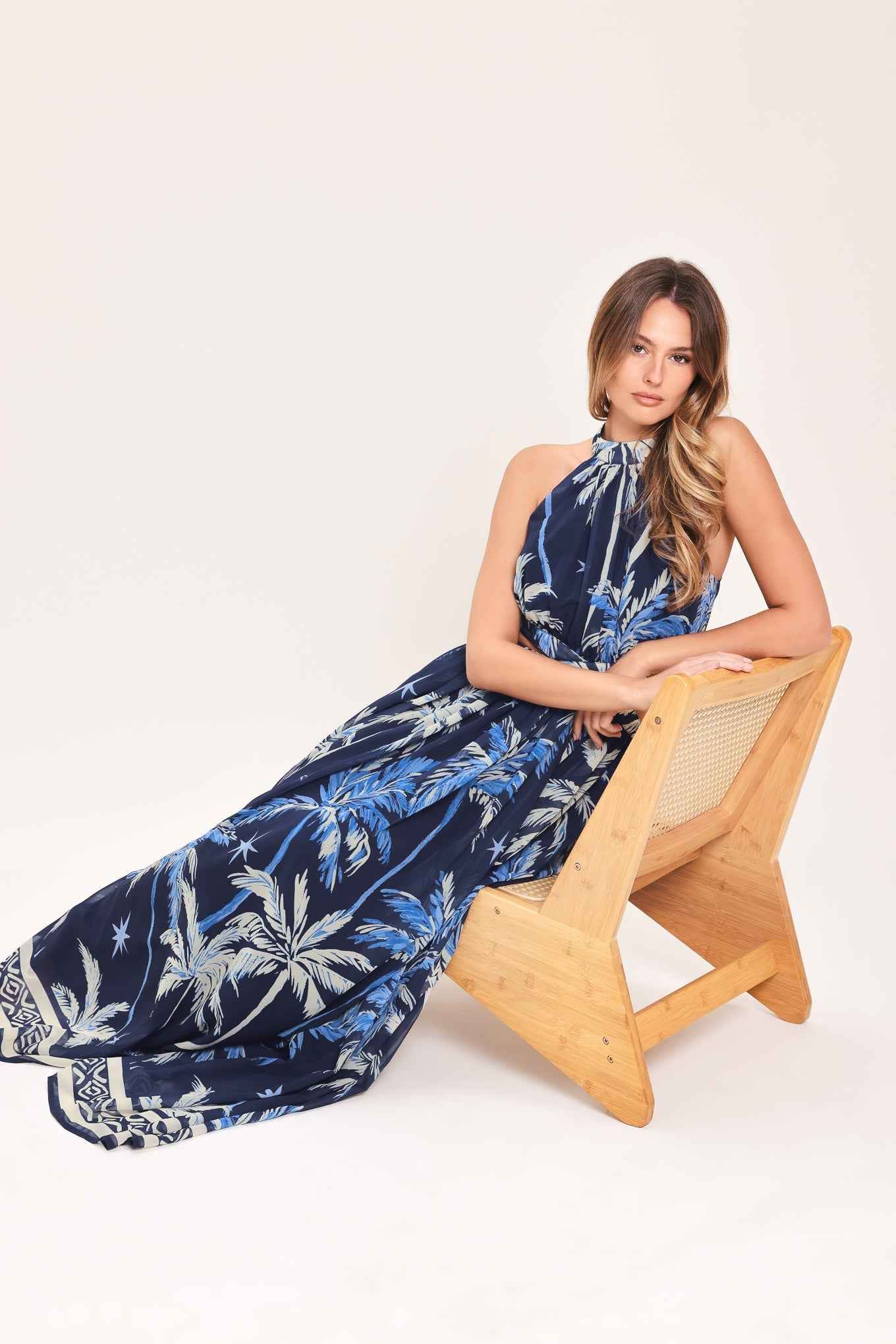 COASTAL STARGAZER WOVEN MAXI DRESS