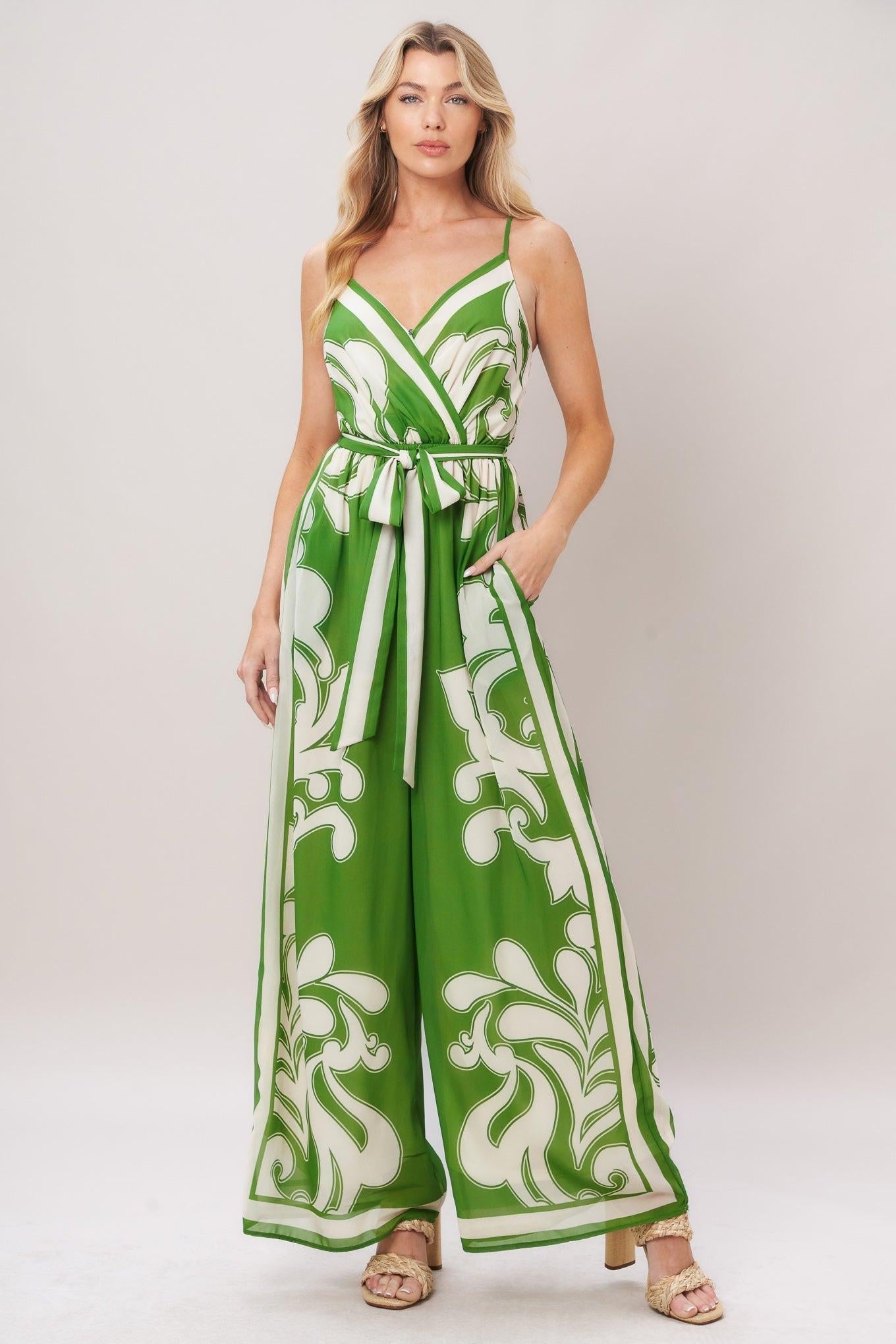 Palazzo Muse Printed Wide-Leg Jumpsuit