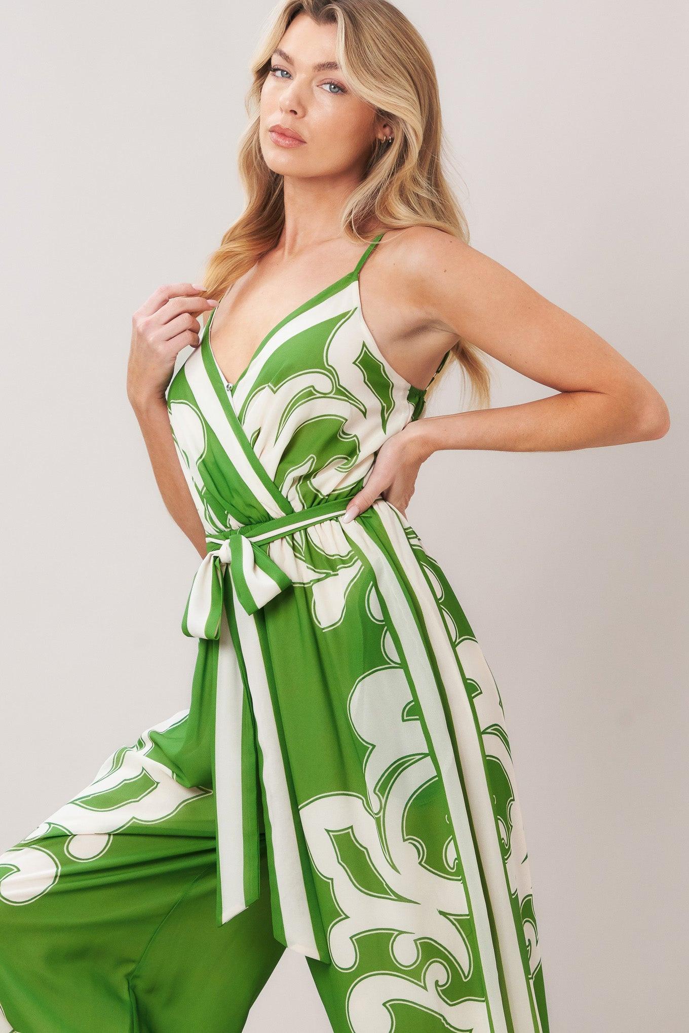 Palazzo Muse Printed Wide-Leg Jumpsuit