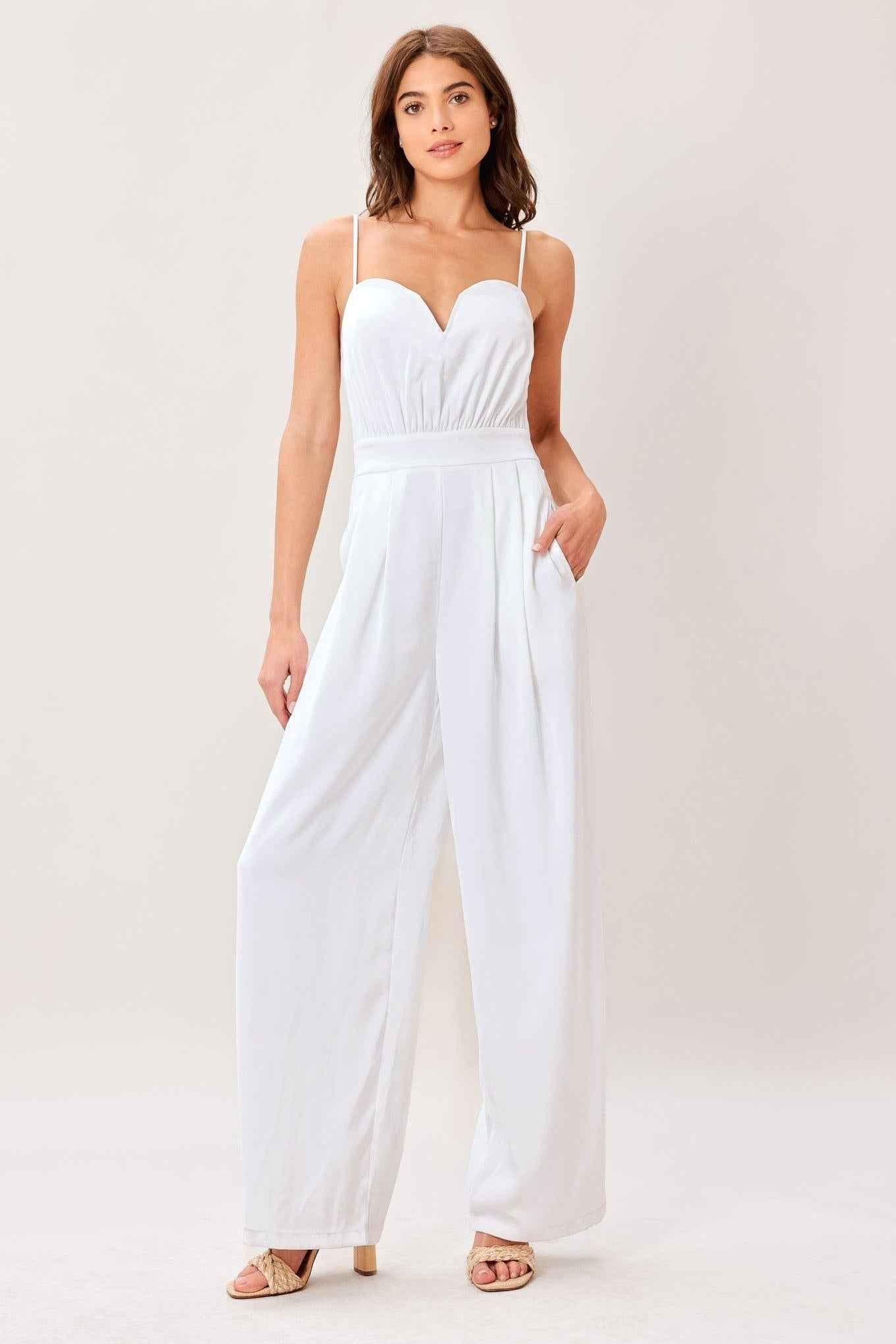 Modern Ease Wide-Leg Woven Jumpsuit