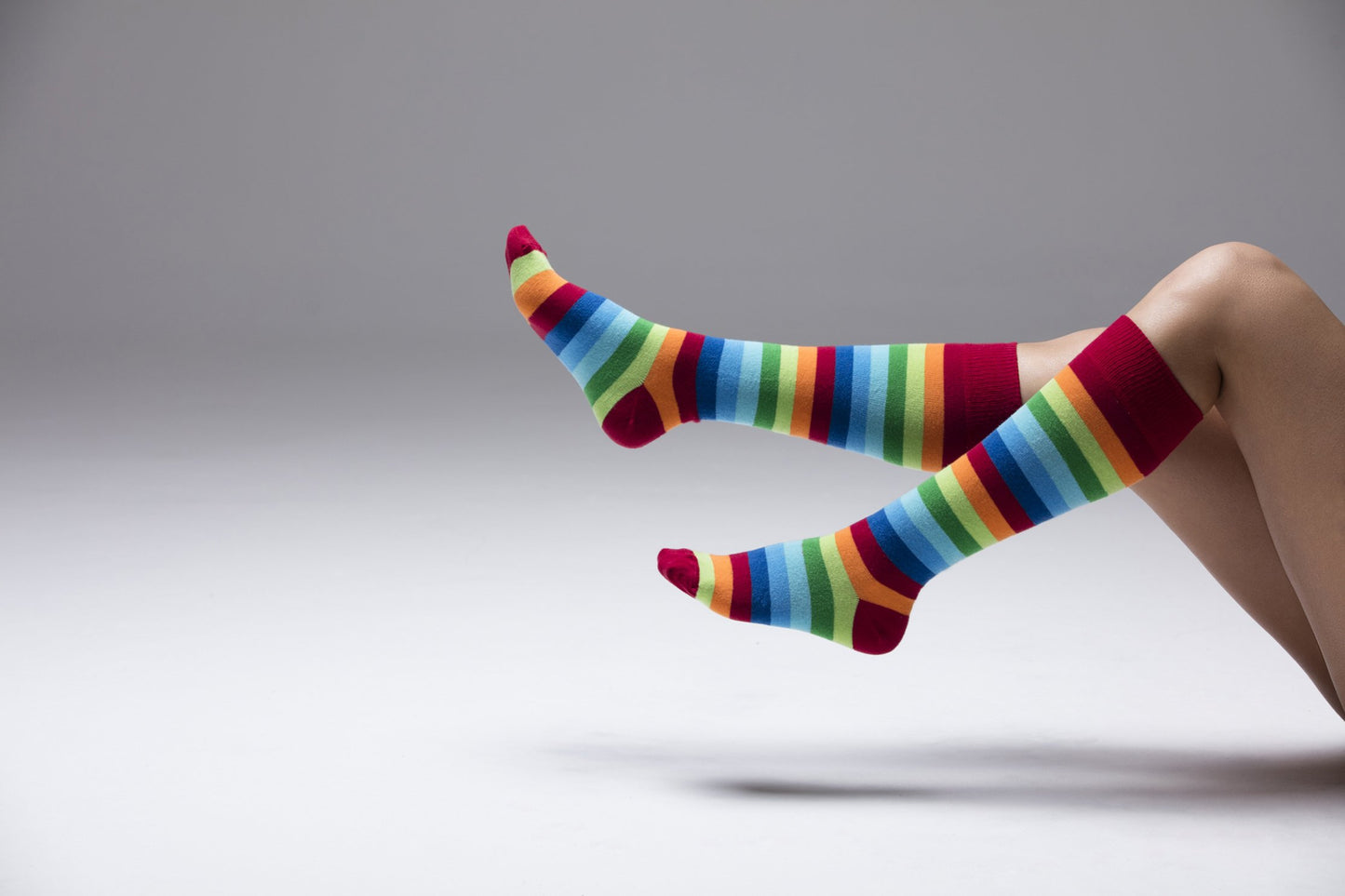 Colorline Classic: Women’s Multiline Stripe Knee-High Socks – Multi-Pack