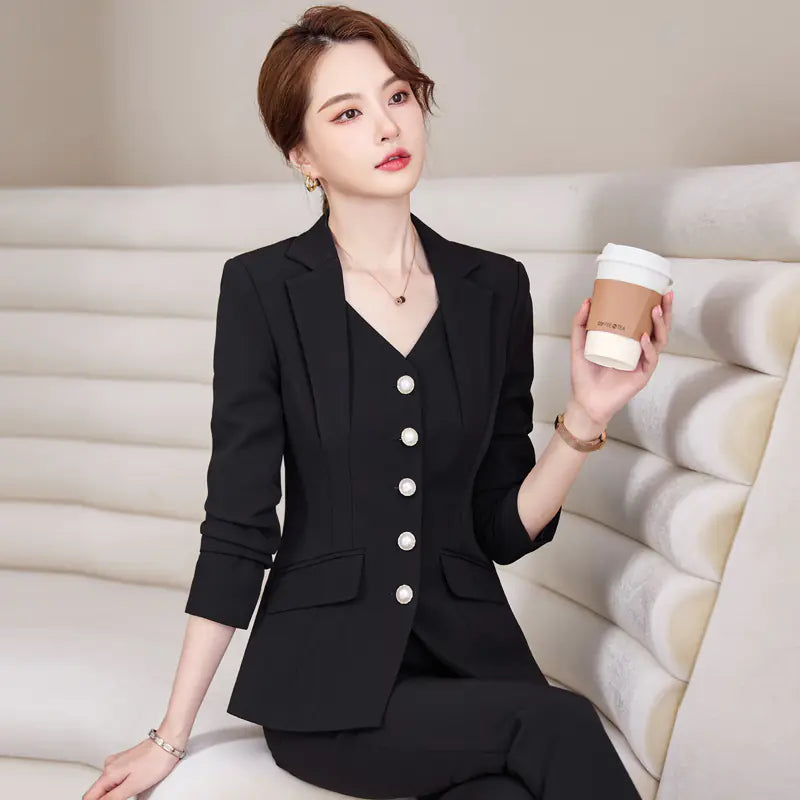 Office Business Suit Jacket and Pants Set | Sophisticata™