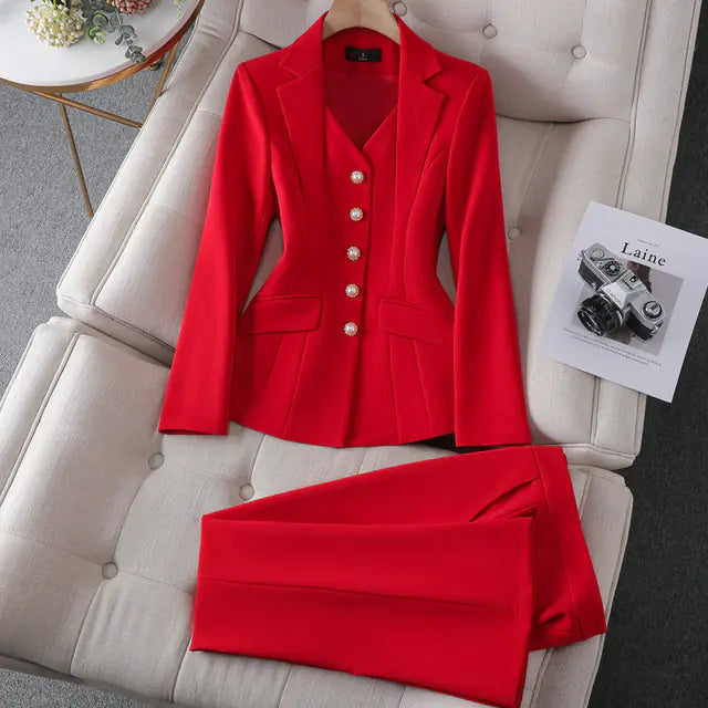 Office Business Suit Jacket and Pants Set | Sophisticata™