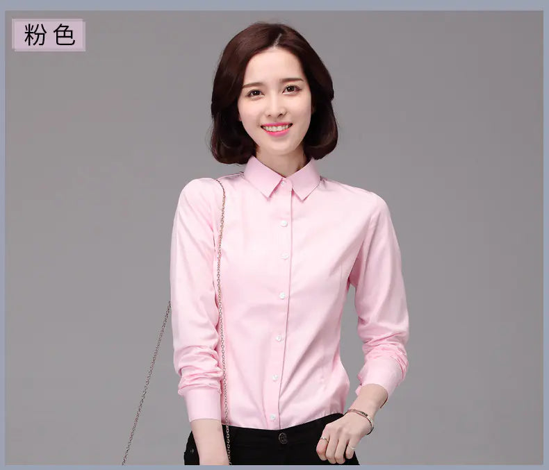 Women’s Long Sleeve Slim Fit Business Shirt | Sophisticata™