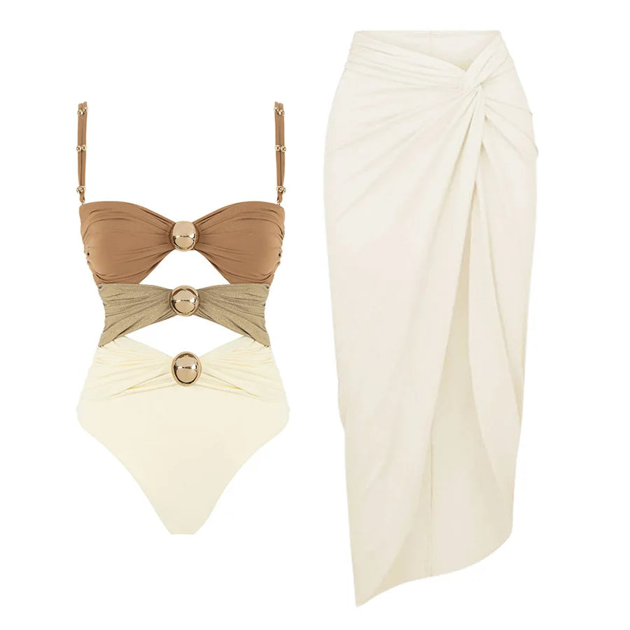 High-Waist 3-Piece Floral Bikini Set | The Sophisticated Shoppers