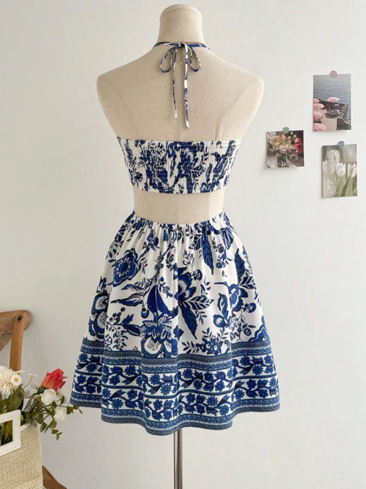 Floral Halter Neck Dress | The Sophisticated Shoppers