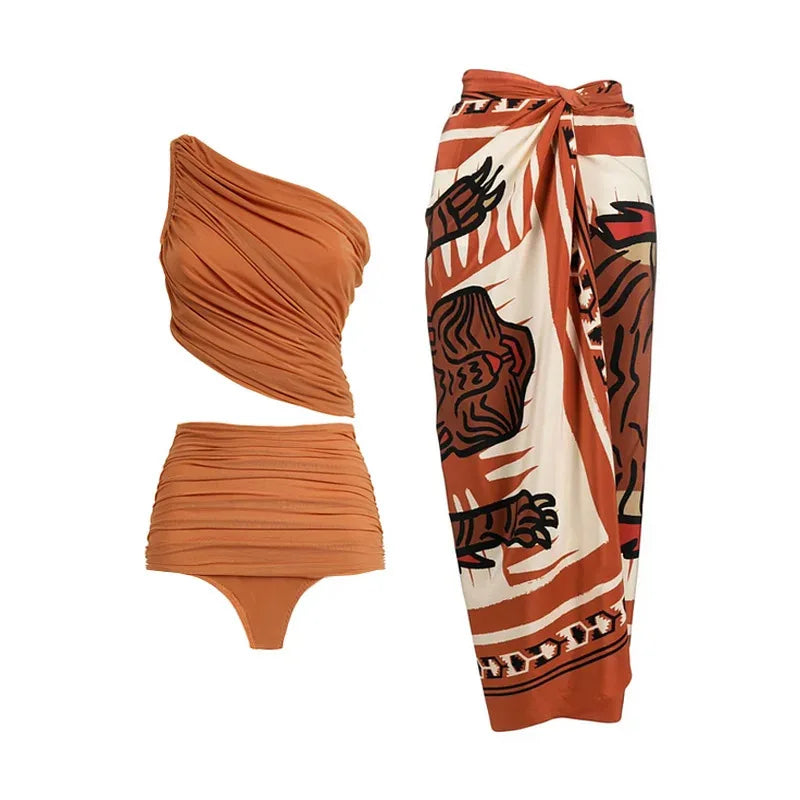 High-Waist 3-Piece Floral Bikini Set | The Sophisticated Shoppers