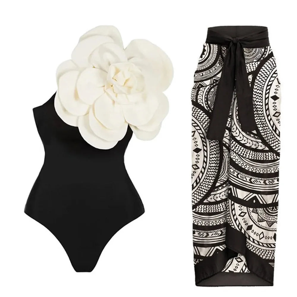 High-Waist 3-Piece Floral Bikini Set | The Sophisticated Shoppers