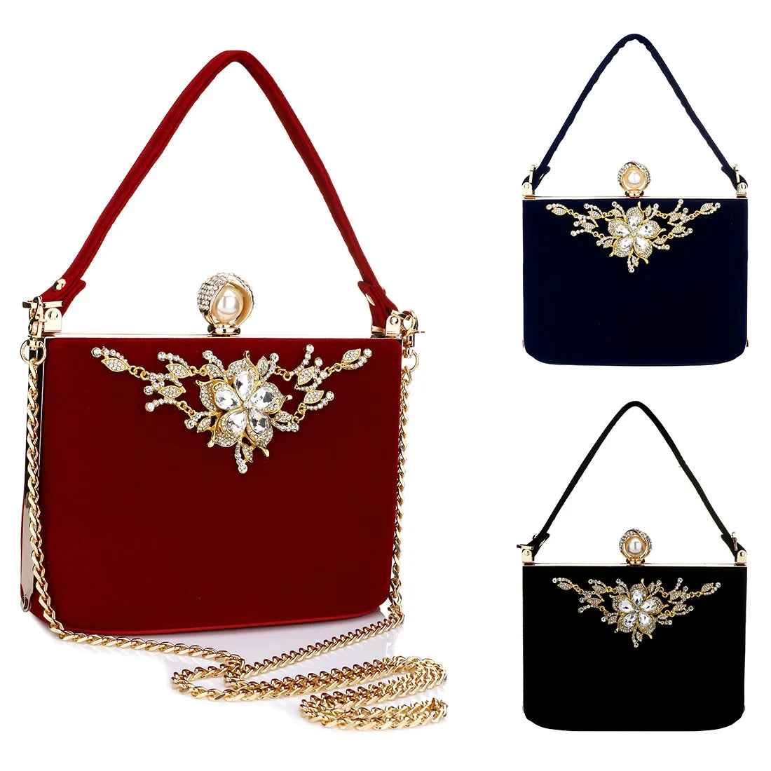 Crystal Flap Evening Clutch