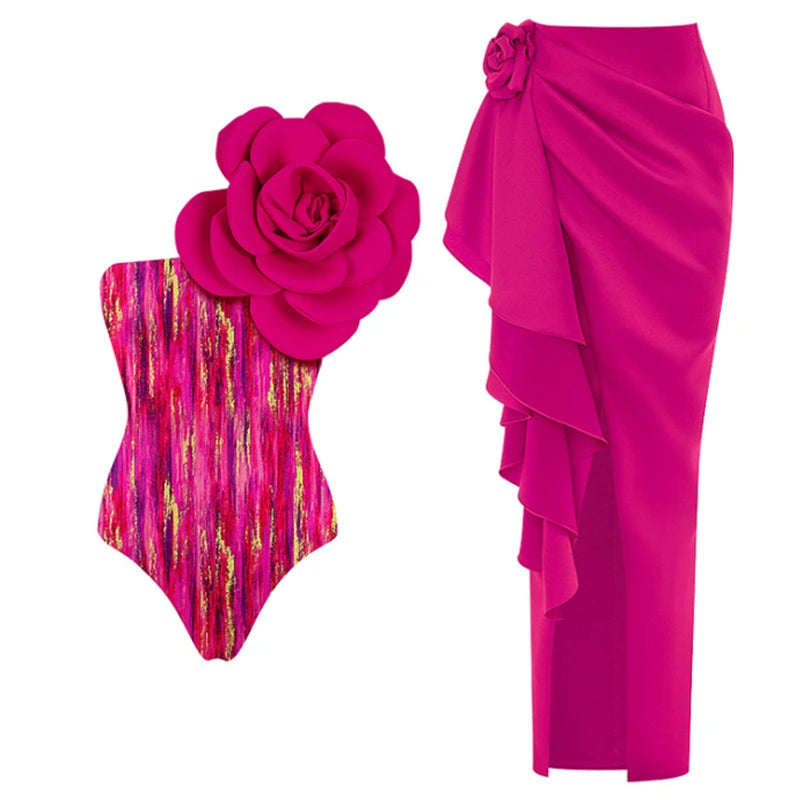 High-Waist 3-Piece Floral Bikini Set | The Sophisticated Shoppers