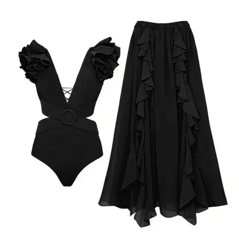 High-Waist 3-Piece Floral Bikini Set | The Sophisticated Shoppers