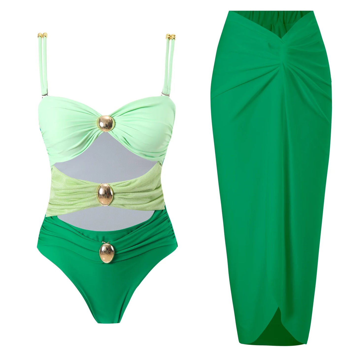 High-Waist 3-Piece Floral Bikini Set | The Sophisticated Shoppers