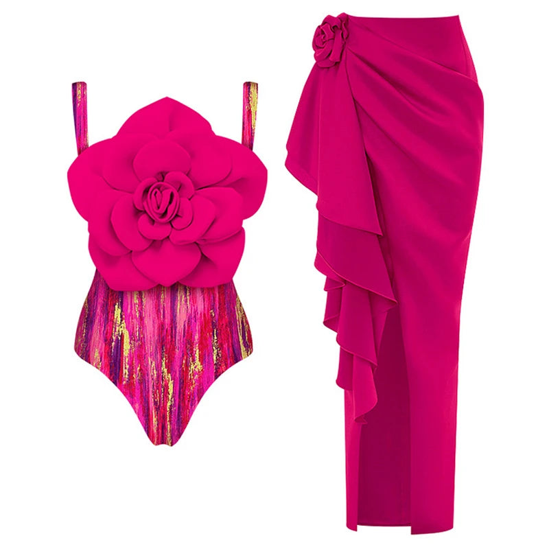 High-Waist 3-Piece Floral Bikini Set | The Sophisticated Shoppers