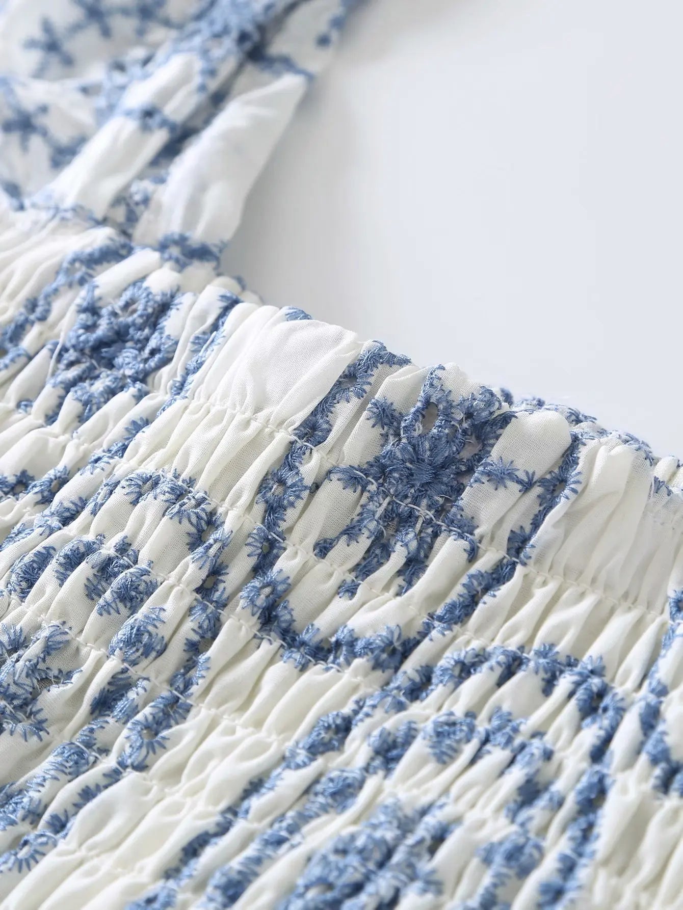 Boho Inspired Eyelet EMBROIDERED DRESS