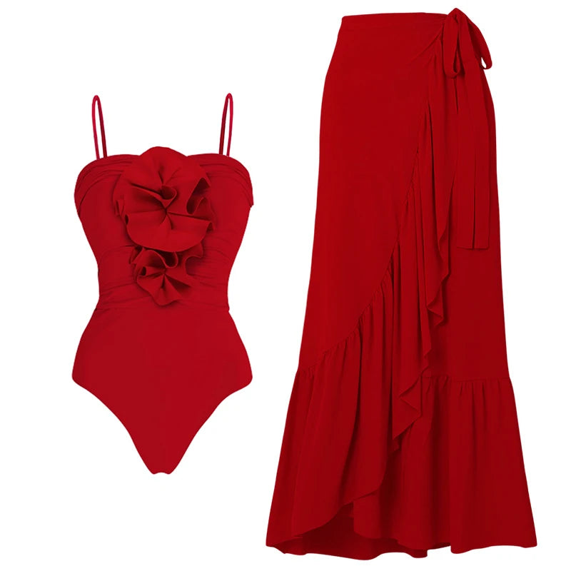 High-Waist 3-Piece Floral Bikini Set | The Sophisticated Shoppers