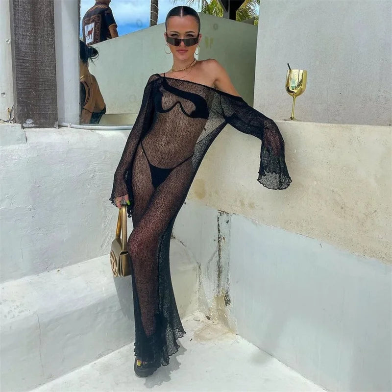 Túnica de ganchillo transparente | The Sophisticated Shoppers