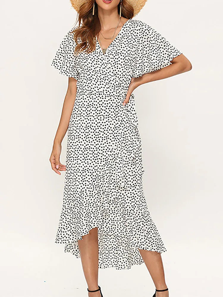 Vestido largo floral para mujer, ideal para la playa y resorts