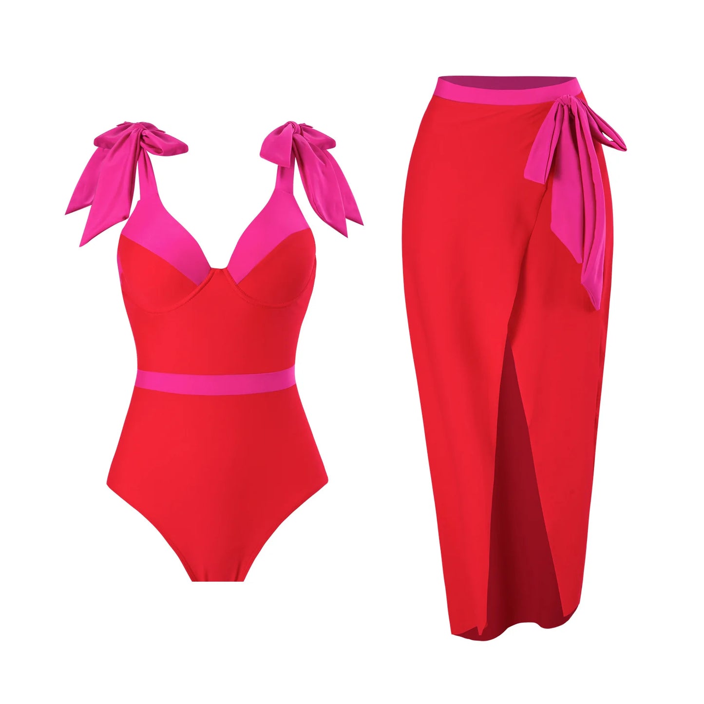 High-Waist 3-Piece Floral Bikini Set | The Sophisticated Shoppers