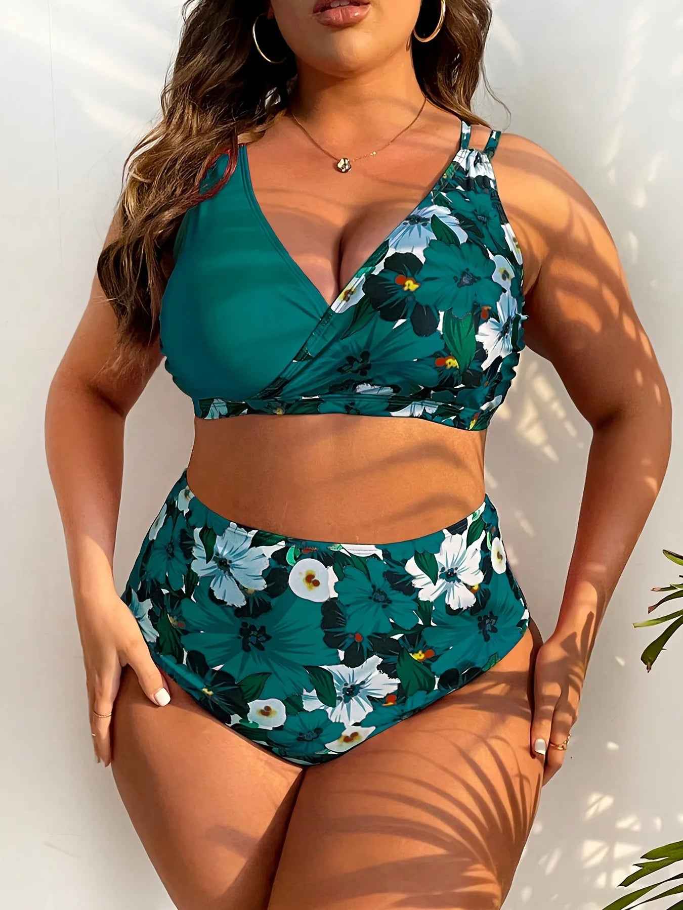 High-Waist Printed Bikini Set