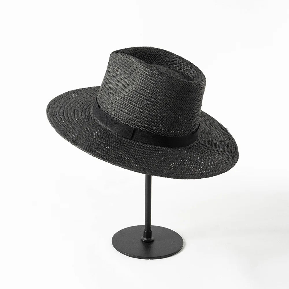 Plain Band Panama Straw Hat | The Sophisticated Shoppers