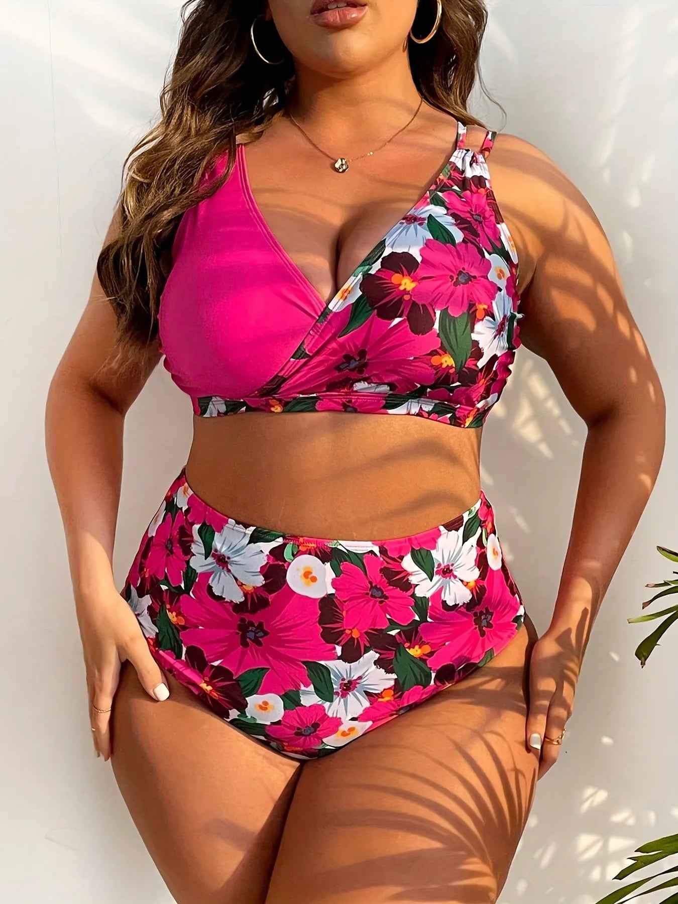 High-Waist Printed Bikini Set