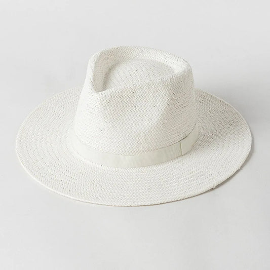 Plain Band Panama Straw Hat | The Sophisticated Shoppers