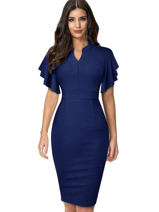 Knee-Length Pencil Dress for Professional Settings | Sophisticata™